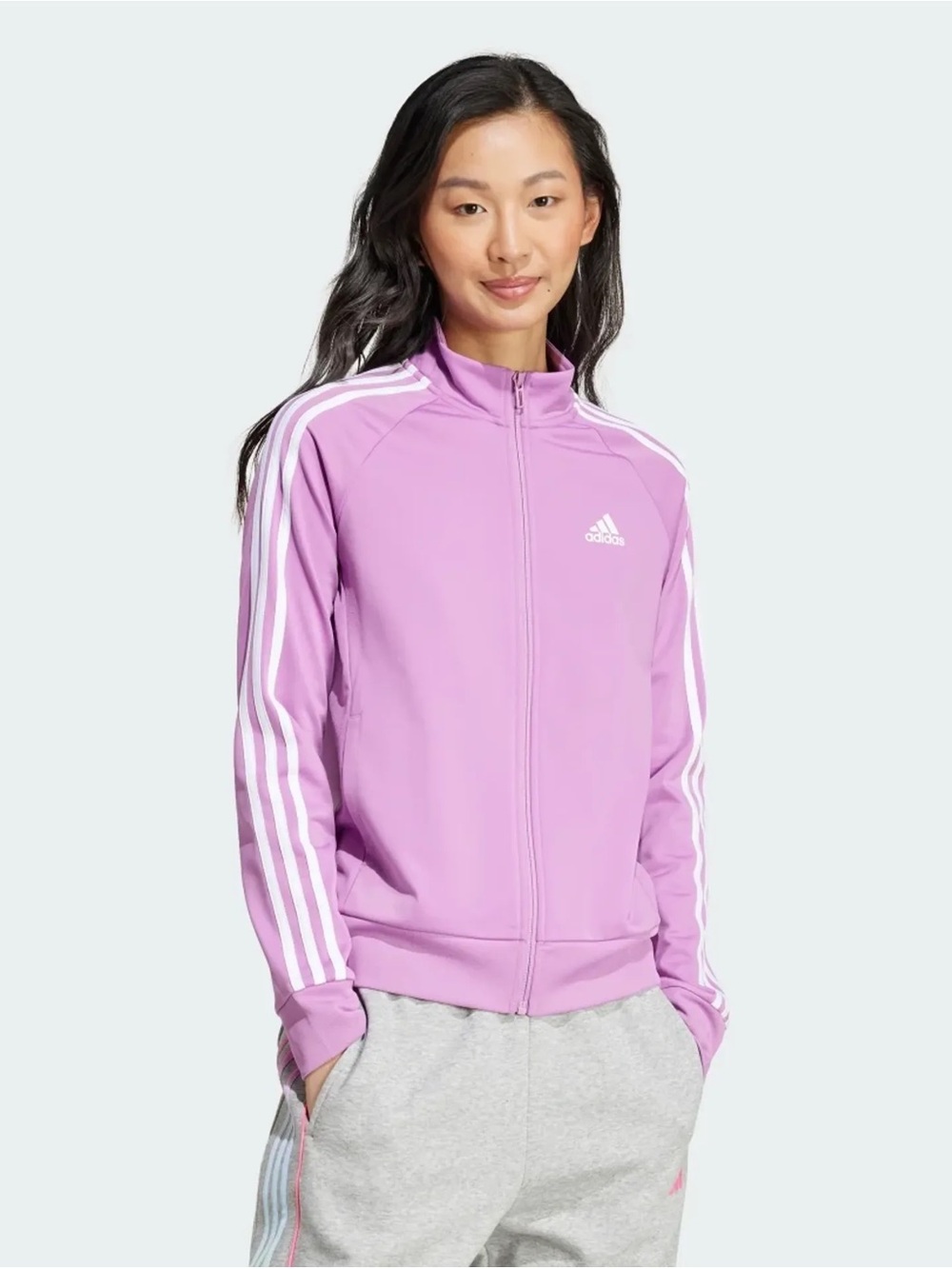 adidas ‘Essentials Warm-Up Slim
3-Stripes Track Jacket’